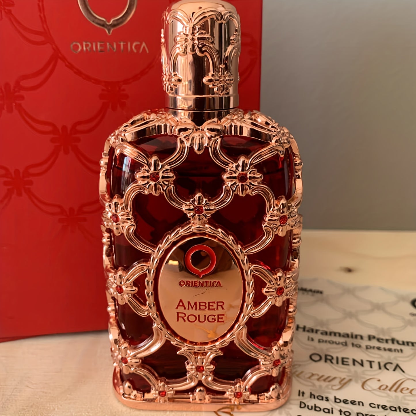 Amber Rouge Luxe - Parfum Oriental Unisexe Longue Durée