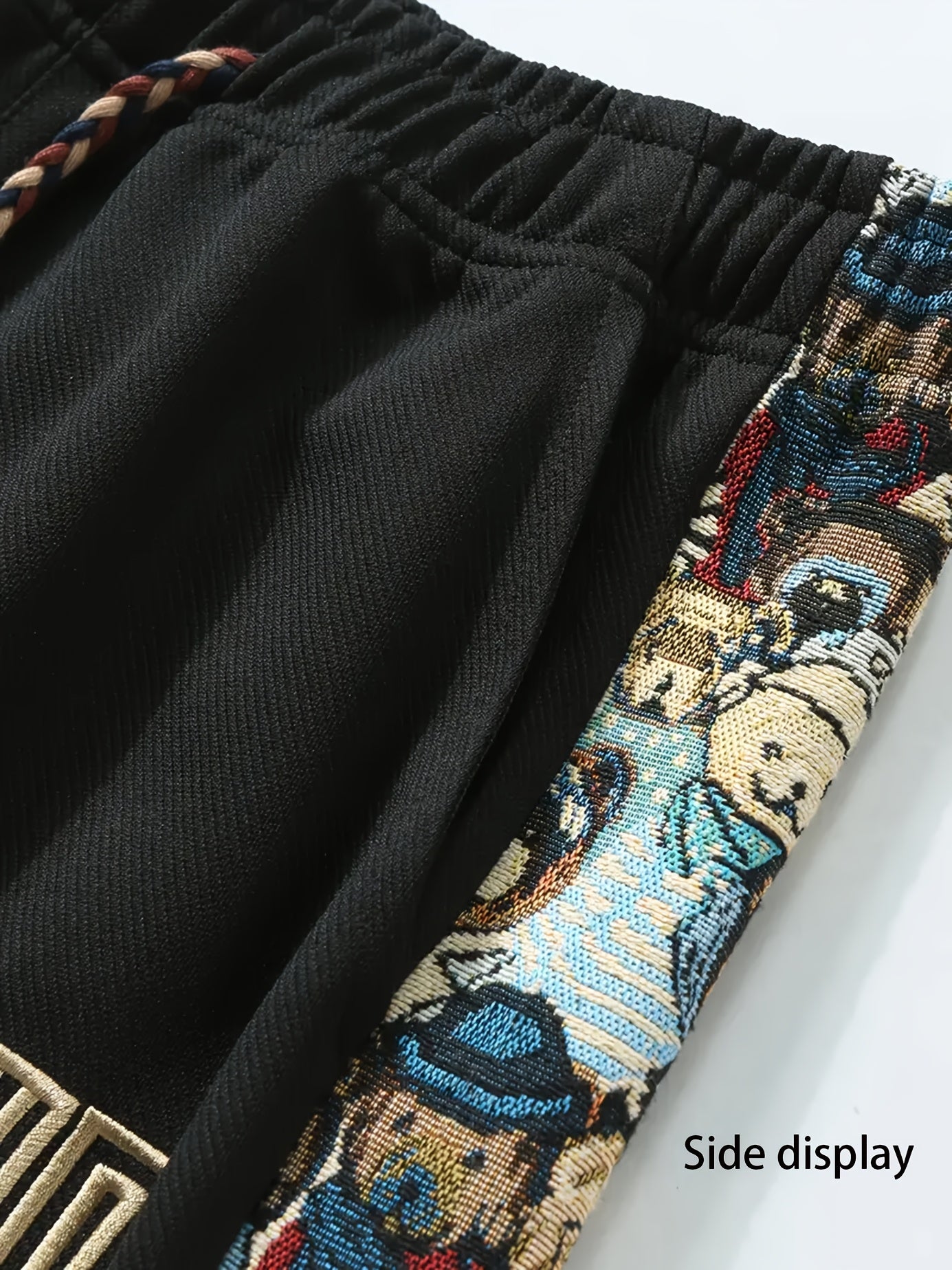 Pantalon Broderie Ours Lencensa - Coupe Large Casual Homme