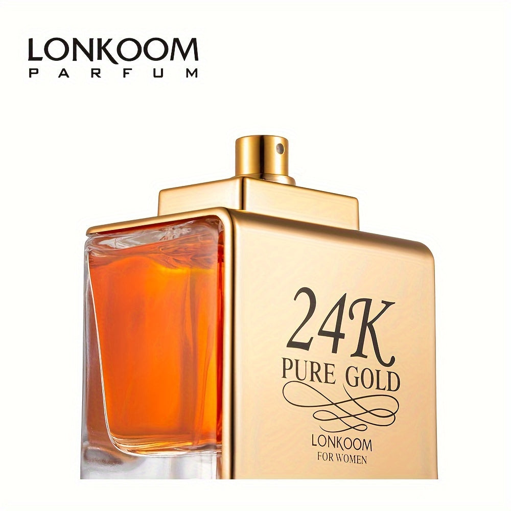 LONKOOM 24K Or Pur 100ml - Parfum Femme Luxe - Lencensa