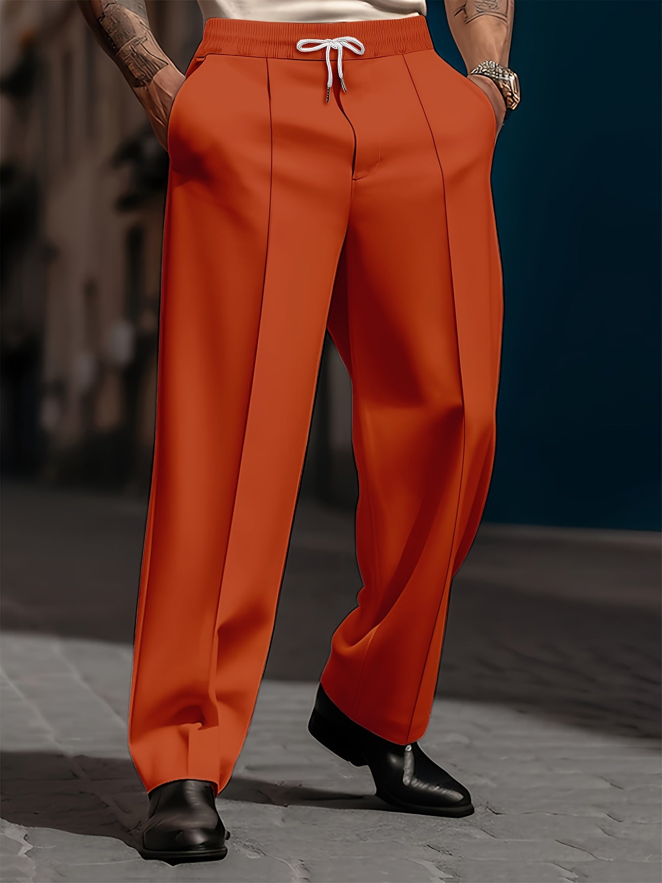 Pantalon Coupe Droite Lencensa - Casual Confortable Homme