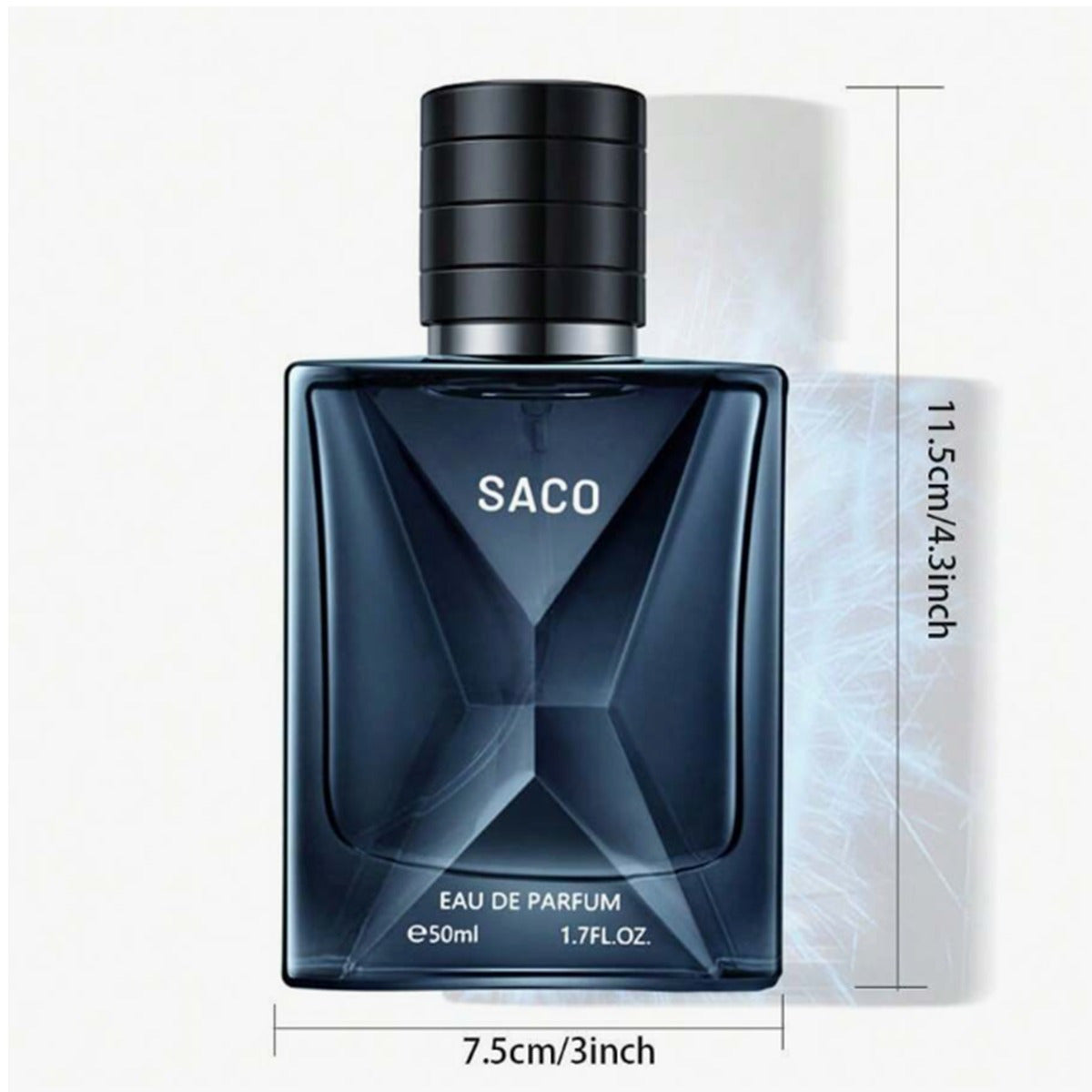 Parfum d'Homme De Luxe Romantique 1.7 Fl.oz - Parfum d'Eau Longue Durée Aromathérapie Masculine Fraîche Et Florale sans Alcool Et Phthalates Idéal Pour Les Sorties Et l'Usage Daily