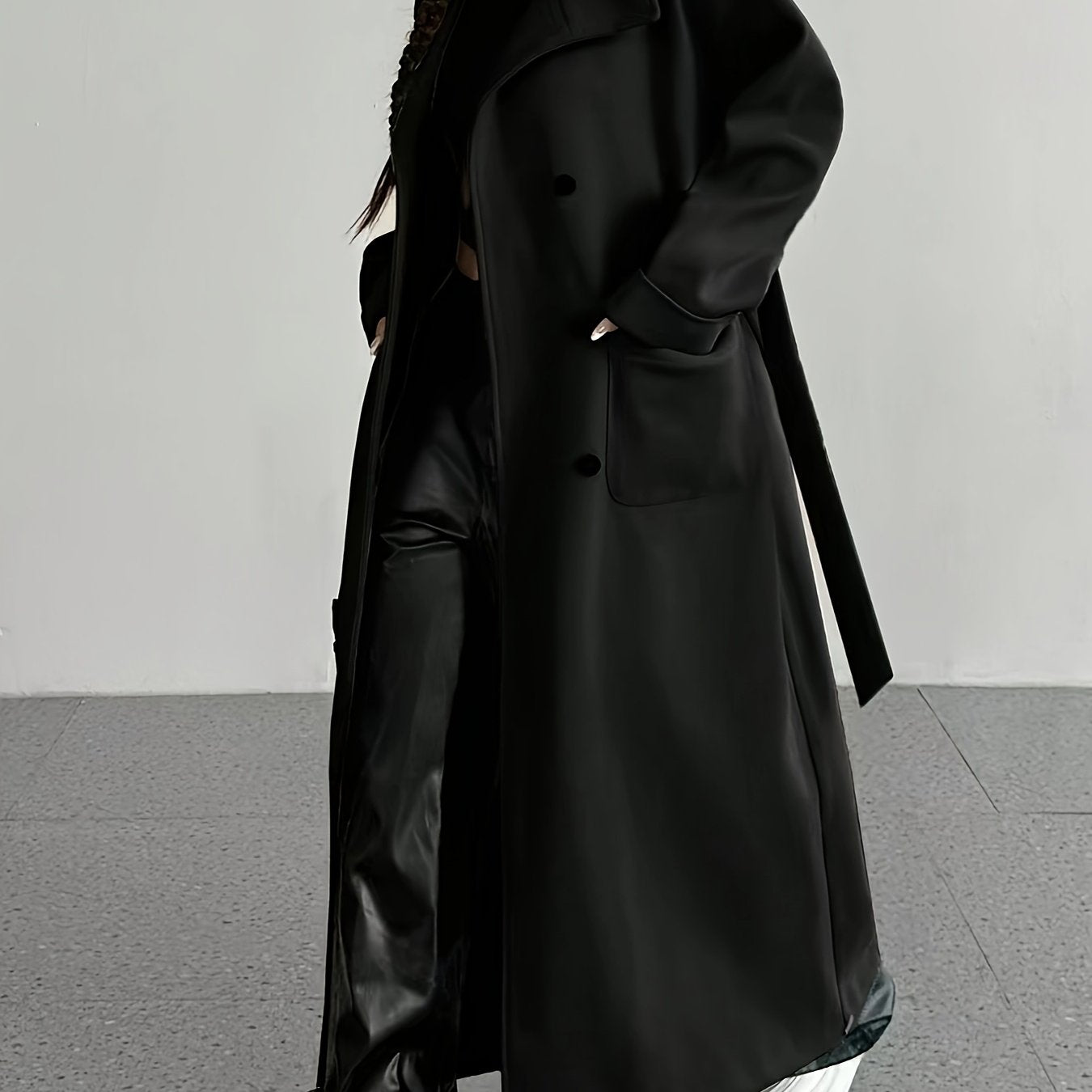 Women's Solid Color Casual Long Sleeve Regular Coat - Lencensa