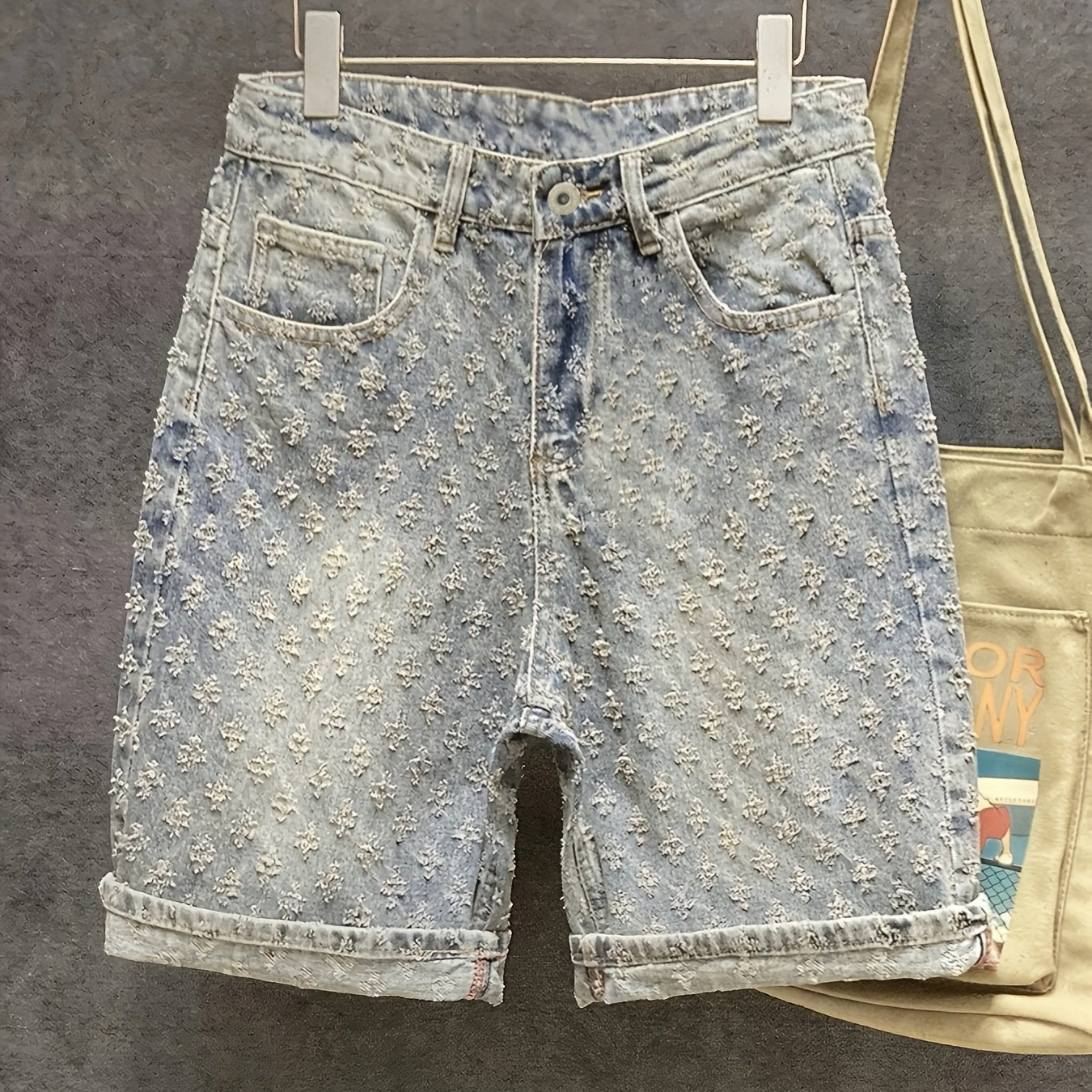 Lencensa - Short Homme vrai Denim Style Streetwear