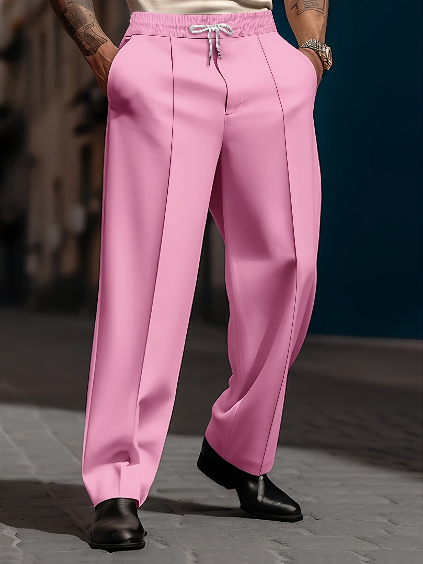 Pantalon Coupe Droite Lencensa - Casual Confortable Homme