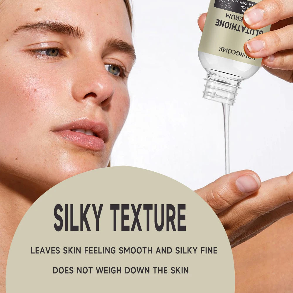 Sérum au glutathion pour le visage pour éclaircir la peau, correcteur de taches foncées, peau sensible, régénérant les cellules, Lifting, soins de la peau, 40ml/60ml