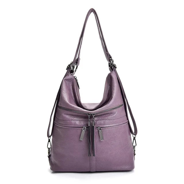 Sac à main en cuir de qualité pour femmes, fourre-tout de voyage de grande capacité, à bandoulière, décontracté, de styliste