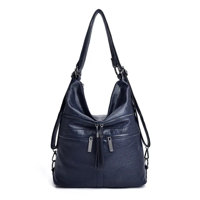Sac à main en cuir de qualité pour femmes, fourre-tout de voyage de grande capacité, à bandoulière, décontracté, de styliste