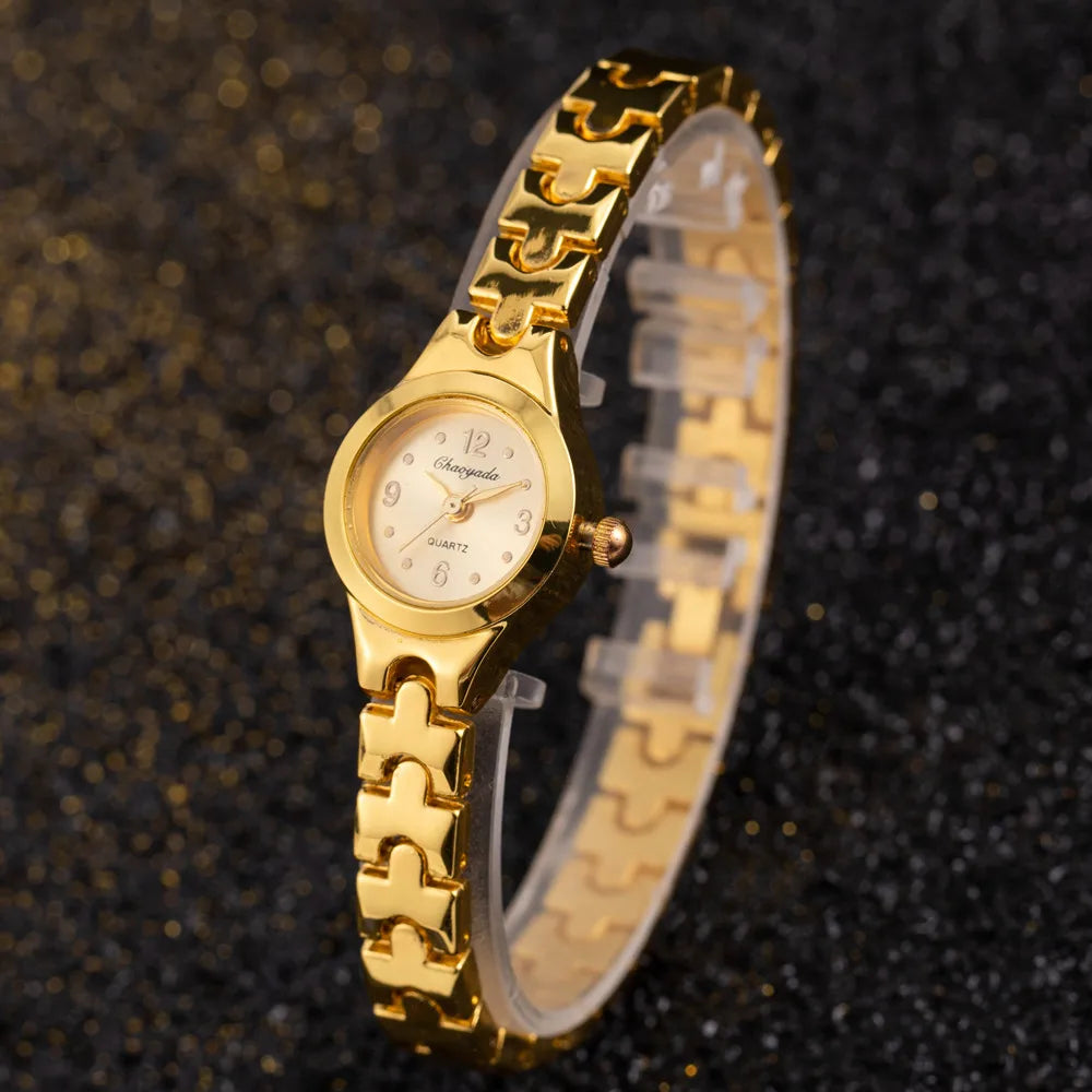Simple élégant petites montres pour femmes marque de luxe montres en or pour femmes dames montres à Quartz pour les filles montre femme