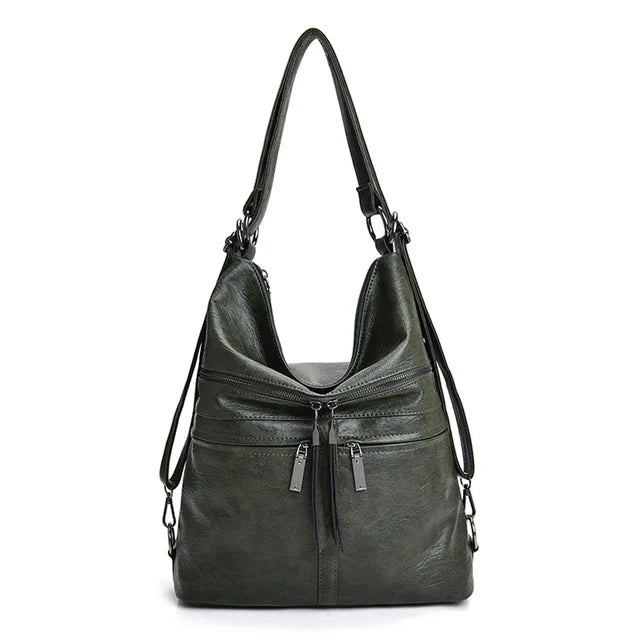 Sac à main en cuir de qualité pour femmes, fourre-tout de voyage de grande capacité, à bandoulière, décontracté, de styliste
