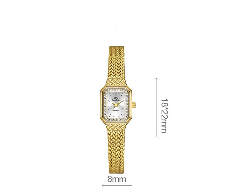 Luxury Fashionable Ladies Quartz Wristwatches Casual Montre Femme Women's Buck Ladies Watches