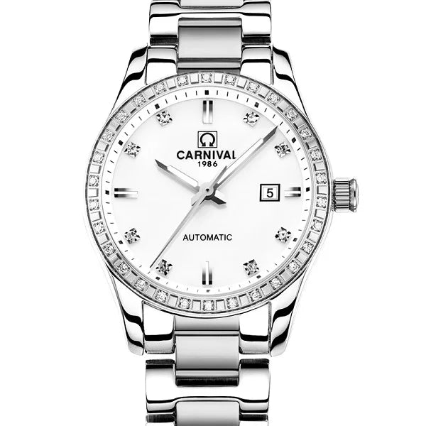 Montre femme 2025 carnaval Montre automatique femmes calendrier mode femmes montres lumineux étanche saphir Relogio feminino