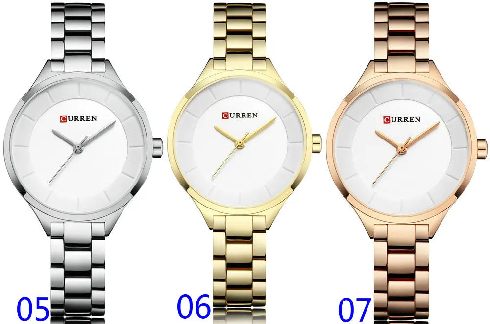 CURREN 9015 Rose Gold Watch Women Watches Ladies Creative Steel Women's Bracelet Watches Female Relogio Feminino Montre Femme