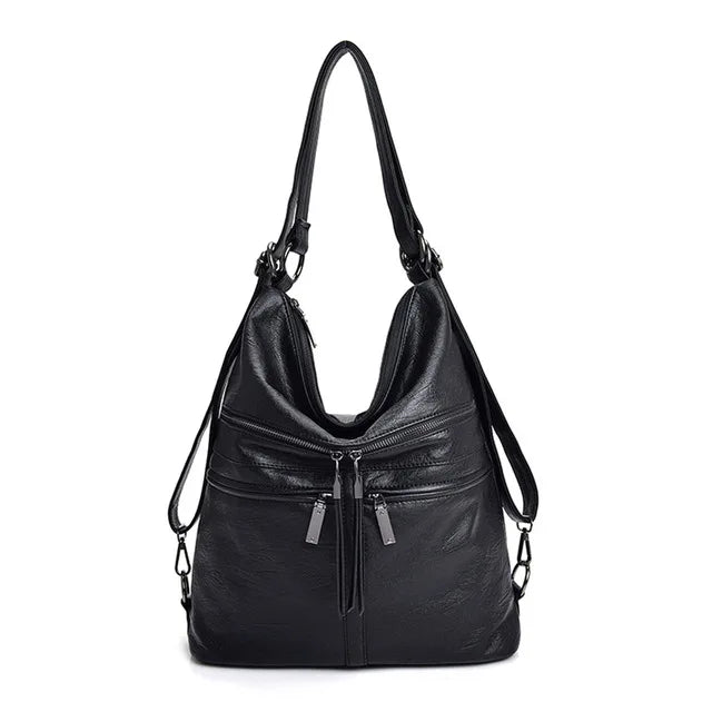 Sac à main en cuir de qualité pour femmes, fourre-tout de voyage de grande capacité, à bandoulière, décontracté, de styliste