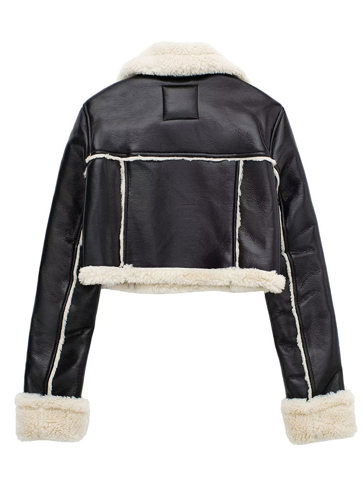Willshela femmes mode solide avant vestes à glissière Vintage revers cou manches longues femme Chic dame tenues