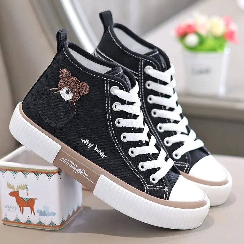 Lencensa - Baskets Toile Femme Premium | Chaussures Sport Respirantes de Qualité Supérieure