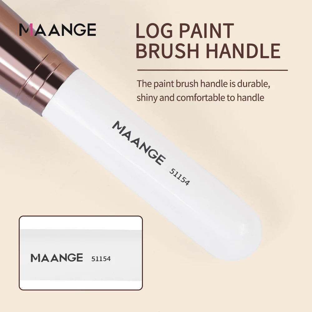 Maange-Pinceau de maquillage avec boîte pour femme, brosse pour fond de teint, correcteur, poudre, blush, contour, poils doux denses, outil de beauté, 1 pièce