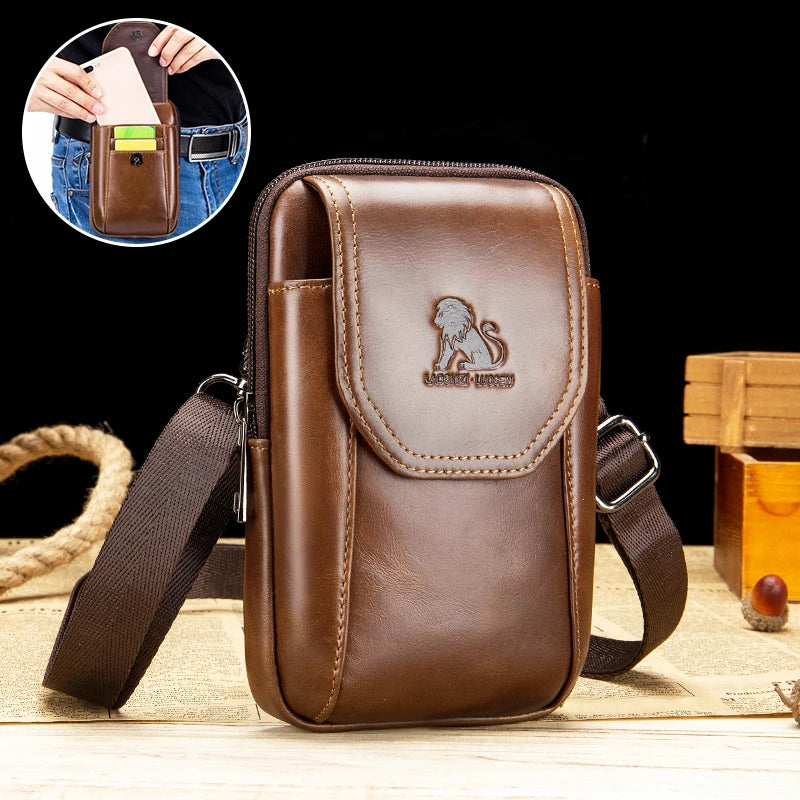 Pochette Ceinture Premium Lencensa - Accessoire Multifonction Cuir - Qualité Exceptionnelle