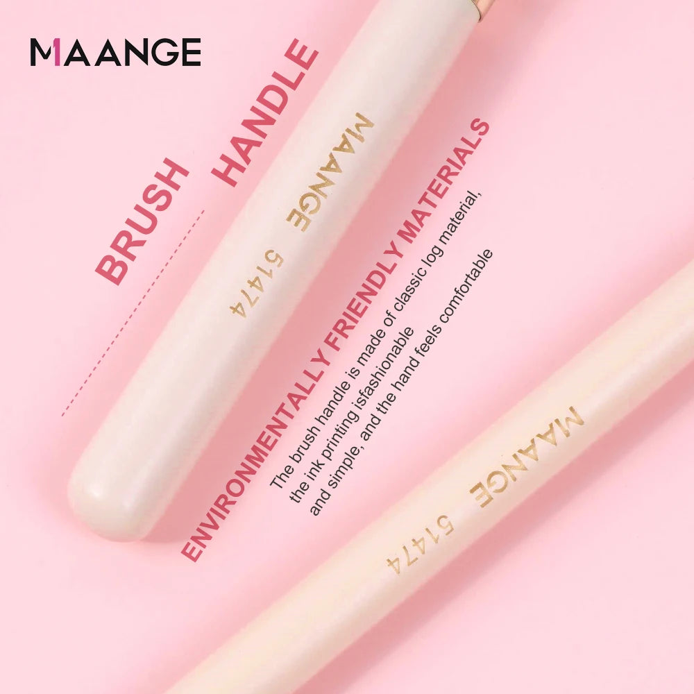 MAANGE-Kit de pinceaux de maquillage pour le visage pour femme, correcteur de fond de teint, poils doux, outil de beauté impeccable, coffret cadeau, 4 pièces