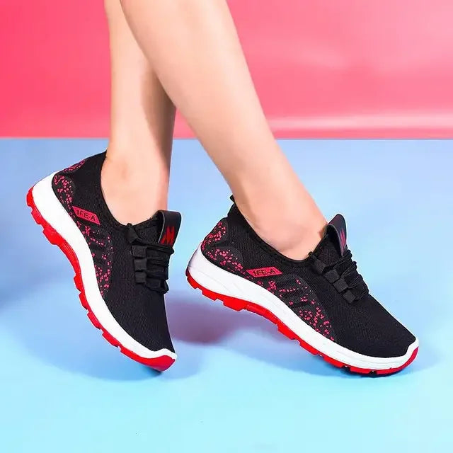 Lencensa - Baskets Plateforme Femme Premium | Chaussures Sport Maille de Qualité Supérieure
