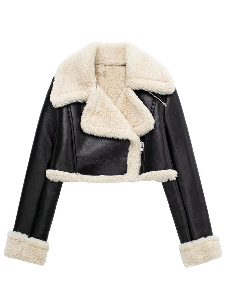 Willshela femmes mode solide avant vestes à glissière Vintage revers cou manches longues femme Chic dame tenues