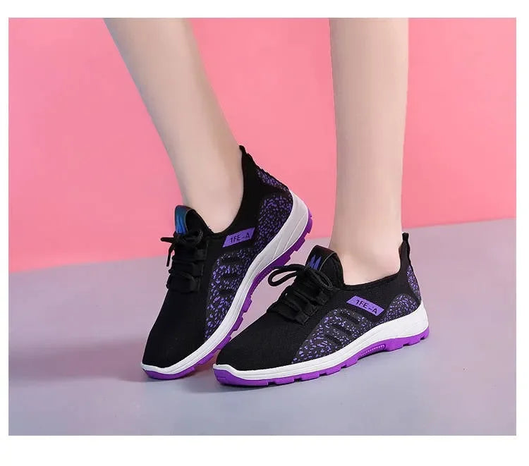 Lencensa - Baskets Plateforme Femme Premium | Chaussures Sport Maille de Qualité Supérieure