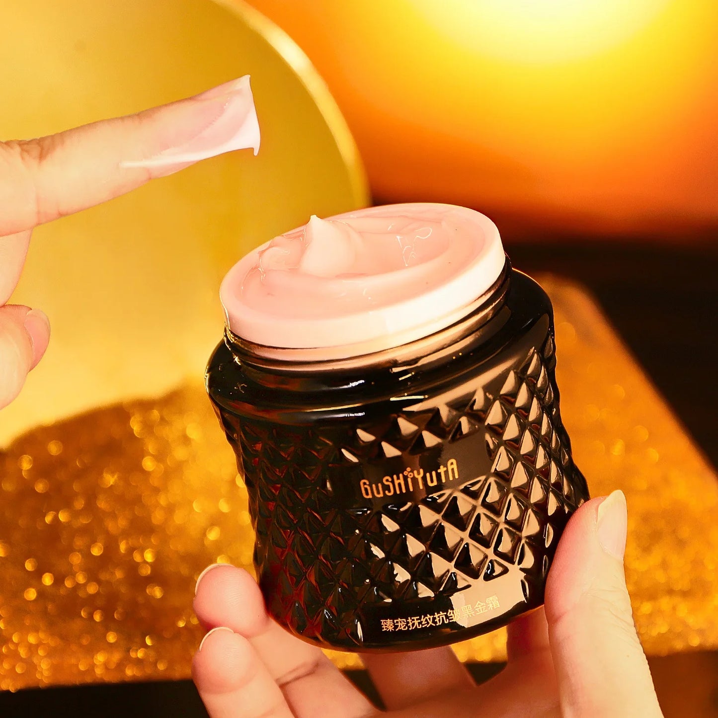 Lencensa - Crème Anti-Rides Premium | Soin Or Noir Raffermissant de Qualité Supérieure
