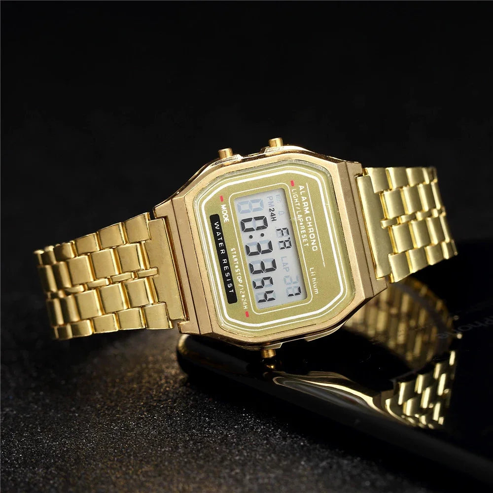 Nouvelles montres numériques pour hommes sport Bracelet étanche horloge or électronique montre-Bracelet LED femmes décontracté Montre Homme Relogio