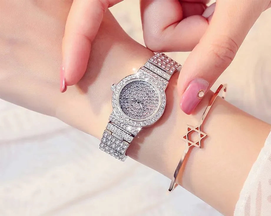 Montre Lencensa - Quartz Dorée Femme de Luxe, Élégance Intemporelle