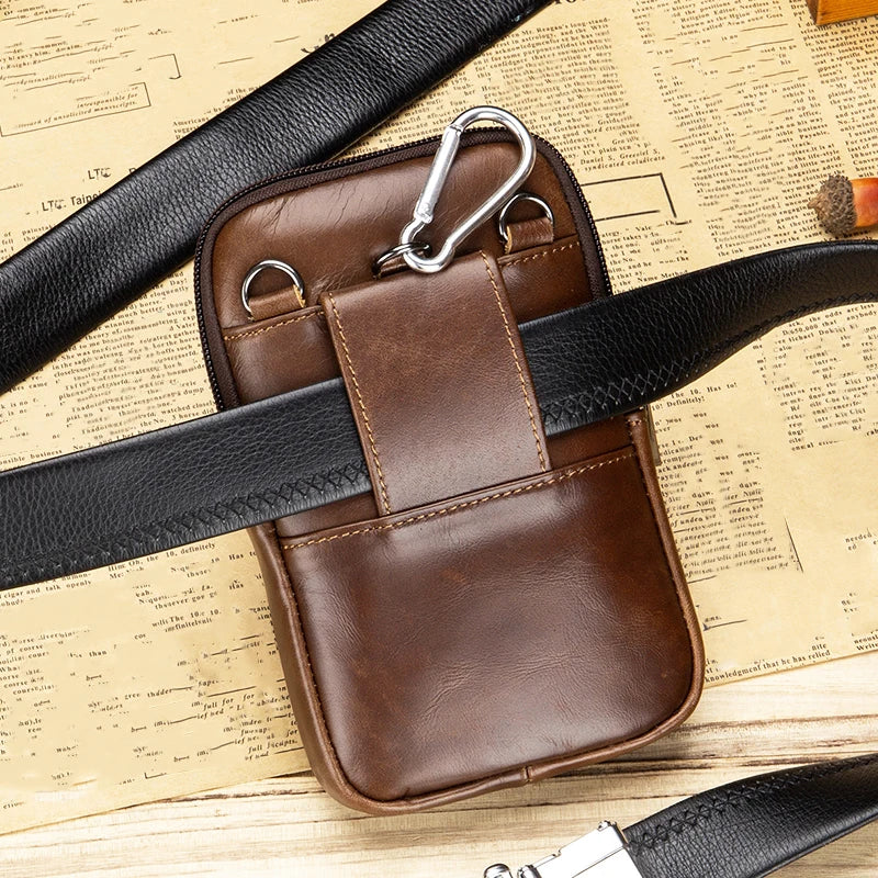 Pochette Ceinture Premium Lencensa - Accessoire Multifonction Cuir - Qualité Exceptionnelle