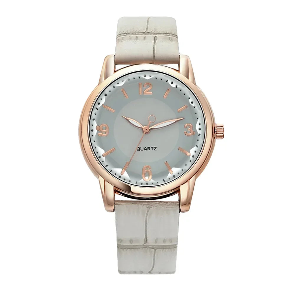 Montres de luxe en cuir pour femmes, montre-bracelet à quartz, mode féminine