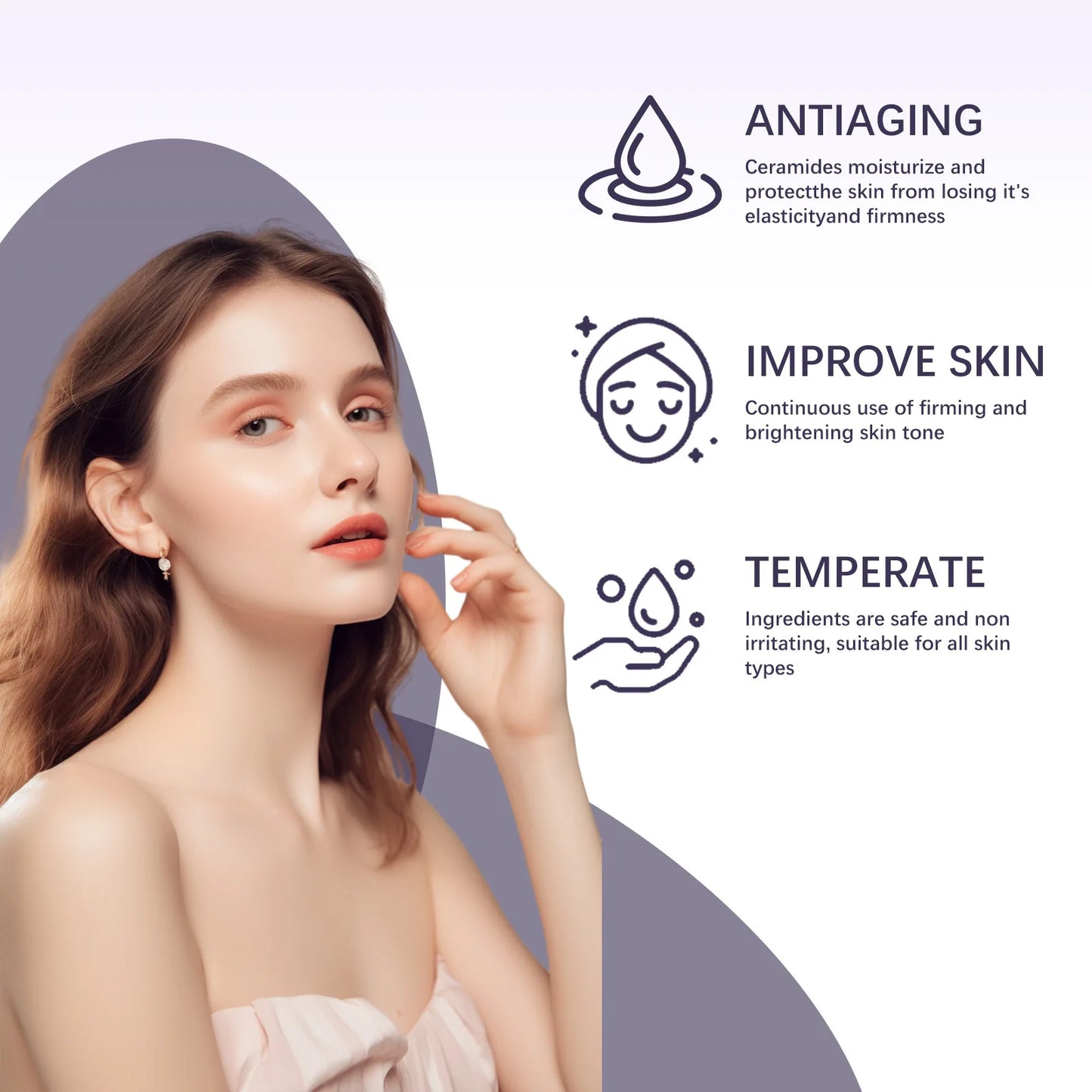 Sérum Anti-rides pour le visage, élimination des taches foncées, estompe les marques d'acné, ligne Fine lisse, raffermissant, raffermissant, vitamine B3, Essence hydratante