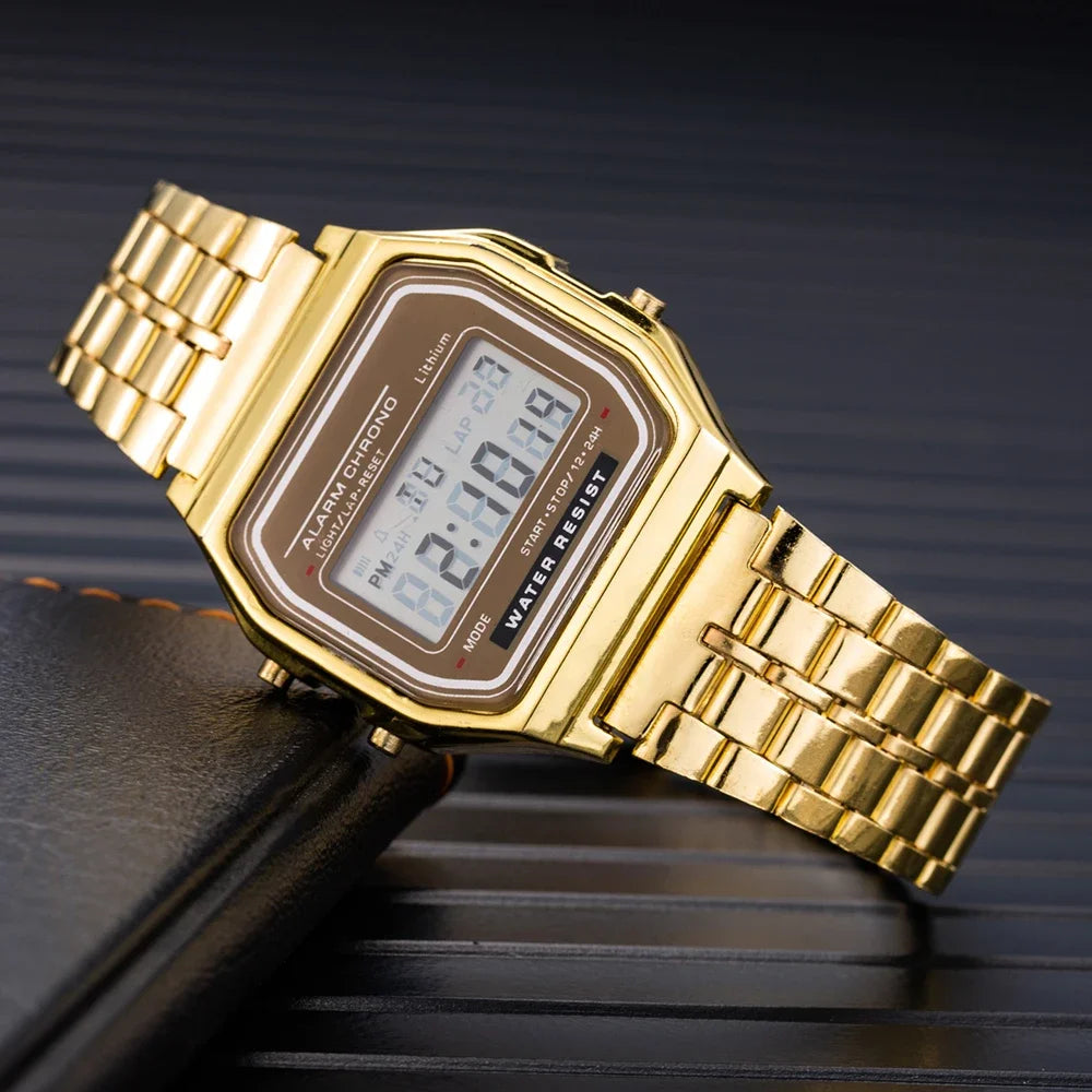 Nouvelles montres numériques pour hommes sport Bracelet étanche horloge or électronique montre-Bracelet LED femmes décontracté Montre Homme Relogio