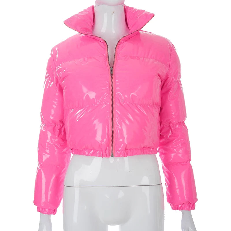 Cardigan Femme Col Montant Y2K - Manteau Streetwear Automne Hiver