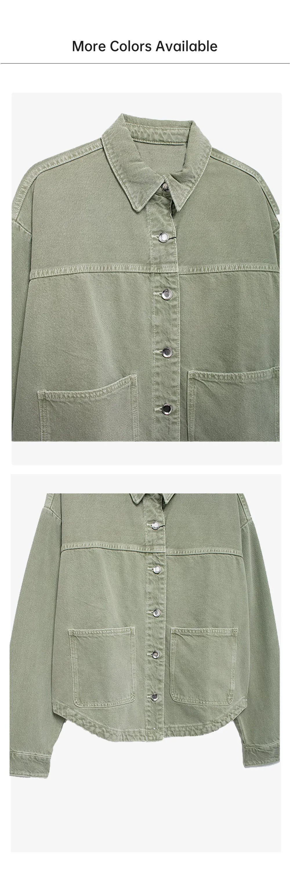 Veste Denim Premium Lencensa - Manteau Femme Haute Qualité Automne 2024