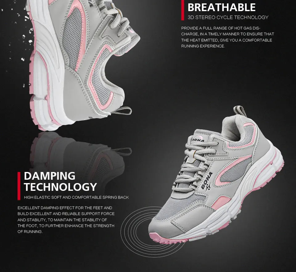 Lencensa - Chaussures Course Femme Premium | Baskets Sport Respirantes de Qualité Supérieure