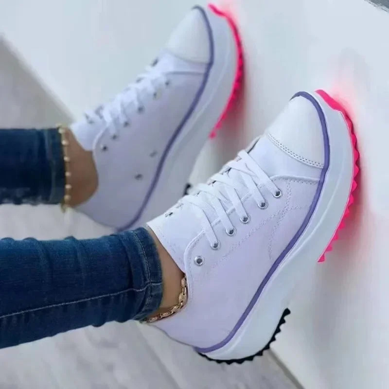 Lencensa - Chaussures Femme Premium | Baskets Toile Décontractées de Qualité Supérieure