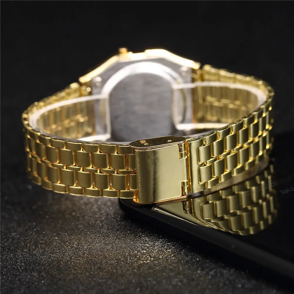 Nouvelles montres numériques pour hommes sport Bracelet étanche horloge or électronique montre-Bracelet LED femmes décontracté Montre Homme Relogio