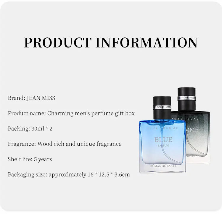 Glamour hommes parfum ensemble Cologne dухи parfum Spray parfums hombres Originales durable phéromone parfum Parfums Homme
