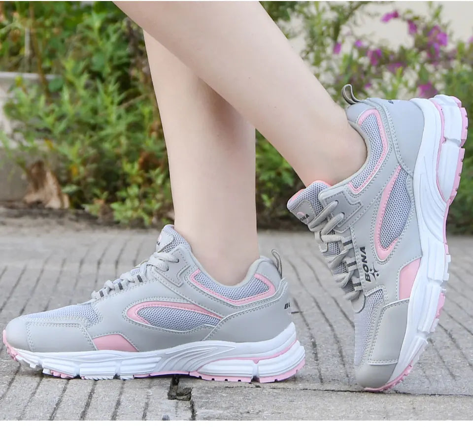 Lencensa - Chaussures Course Femme Premium | Baskets Sport Respirantes de Qualité Supérieure