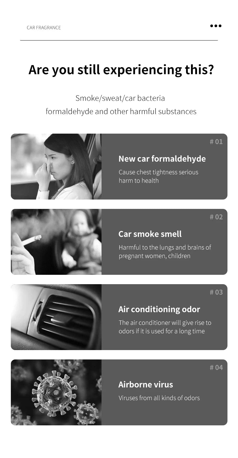 Parfum Parfum de voiture, un parfum de voiture utilisé pour les accessoires d'intérieur de voiture, un désodorisant de voiture à long terme, garde charmante et fraîche