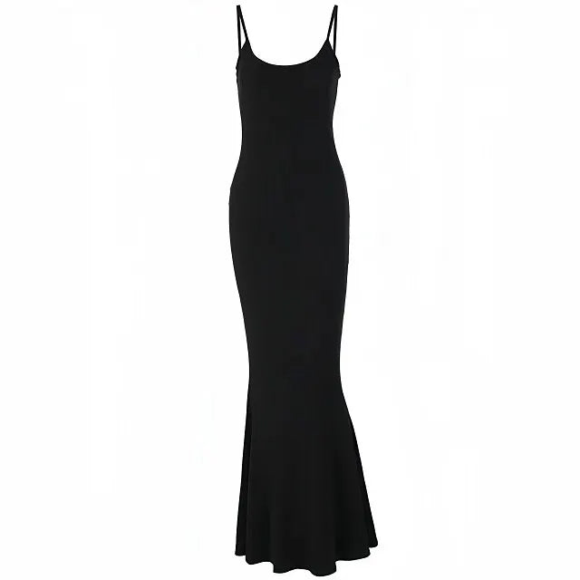 Robe Longue Femme Sexy - Dos Nu et Bretelles Ajustables