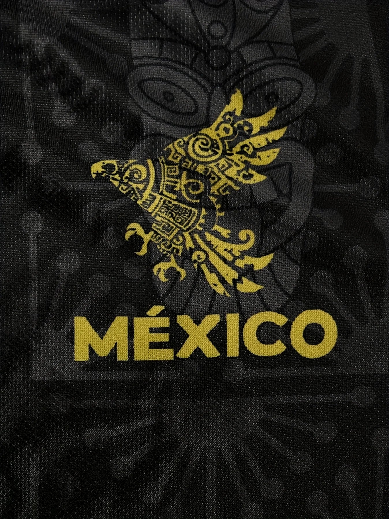 Maillot Mexique Homme - Jersey Respirant Motifs Aztèques Col Rond - Lencensa