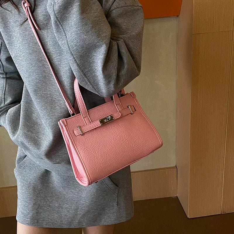 Sac messager élégant pour femme – Sac fourre-tout en cuir de marque de luxe avec sangle réglable