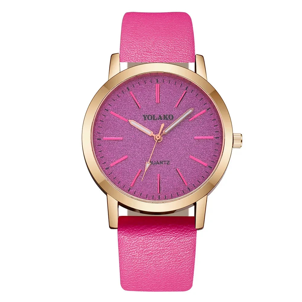 Femmes montres marque de luxe mode dames Montre Reloj Mujer Montre en cuir femmes Femme montres à Quartz Montre Femme