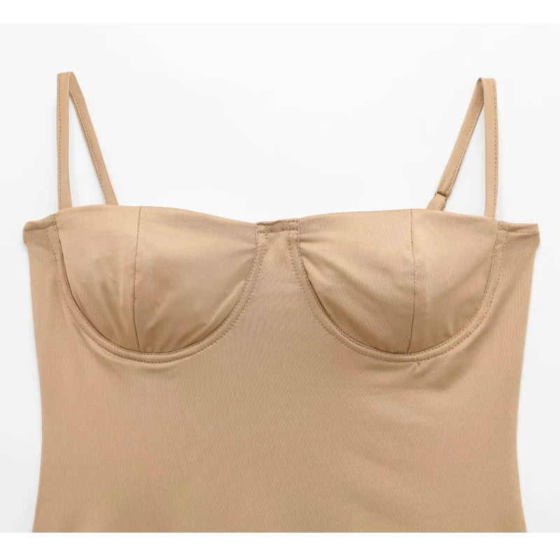 MUJER Sexy Satin Body Femmes Dos Nu Bustier Top Femmes Sexy Tenues Lingerie Bodys pour Femmes Sans Manches Femmes Top Body