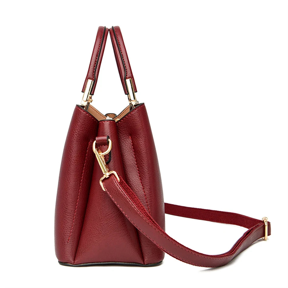 Sac à Main de Luxe en Cuir Souple pour Femme, Sacoche à Bandoulière de Styliste à 3 Couches, Fourre-Tout de Grande Capacité, 2022
