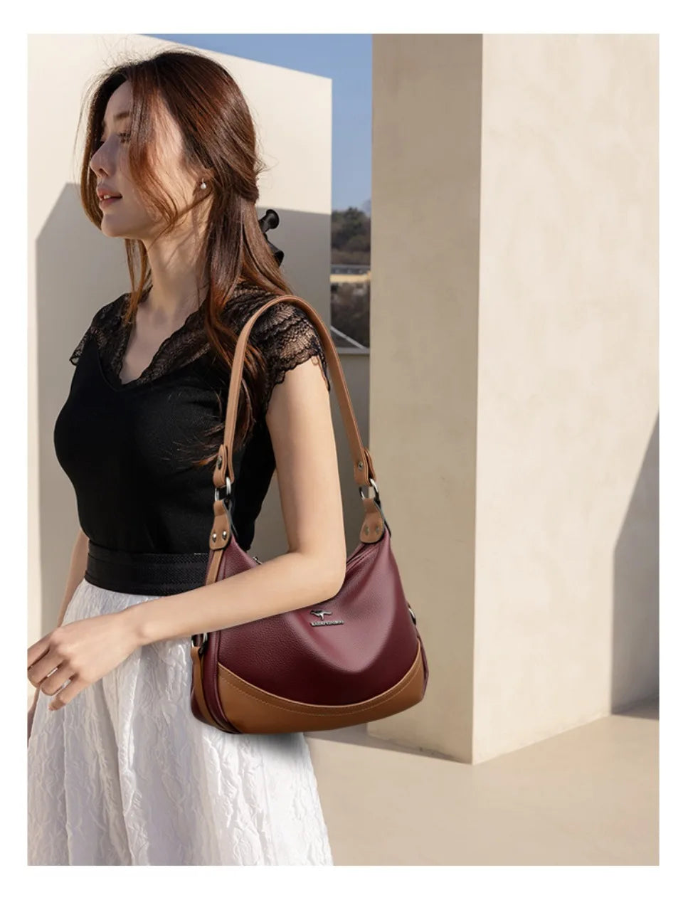 Sac à main en cuir souple pour femme, sac à bandoulière, sac messager décontracté, haute qualité, créateur de luxe, initié, nouveau