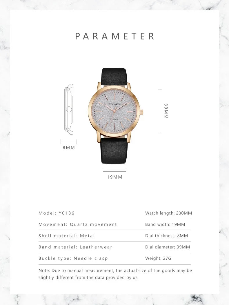 Montre-bracelet en cuir à quartz pour femme, montres pour femme, marque de luxe, mode féminine