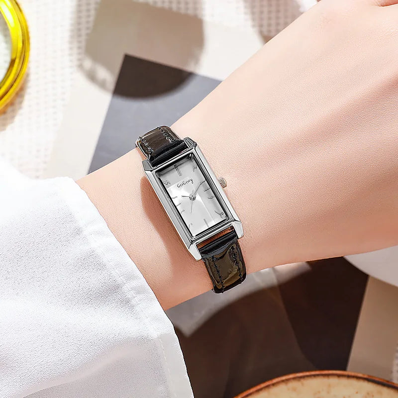 Montres de luxe pour femmes rétro Femme Montre dames ceinture noir Quartz montres Montre Femme Relogio Feminino cadeaux