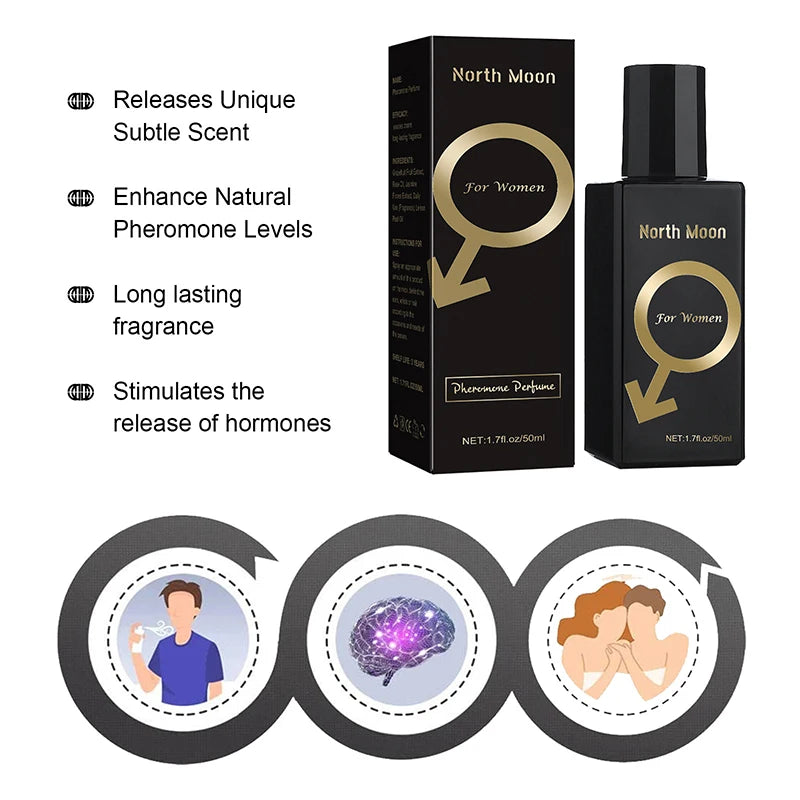 Sexuellement de phéromone séduisant pour hommes et femmes, parfum charmant pour attirer les femmes, parfum flirtant pour les rencontres, spray corporel longue durée, 90ml